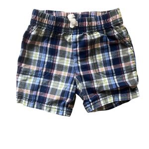 Carter’s Toddler Blue Plaid Shorts | 18M